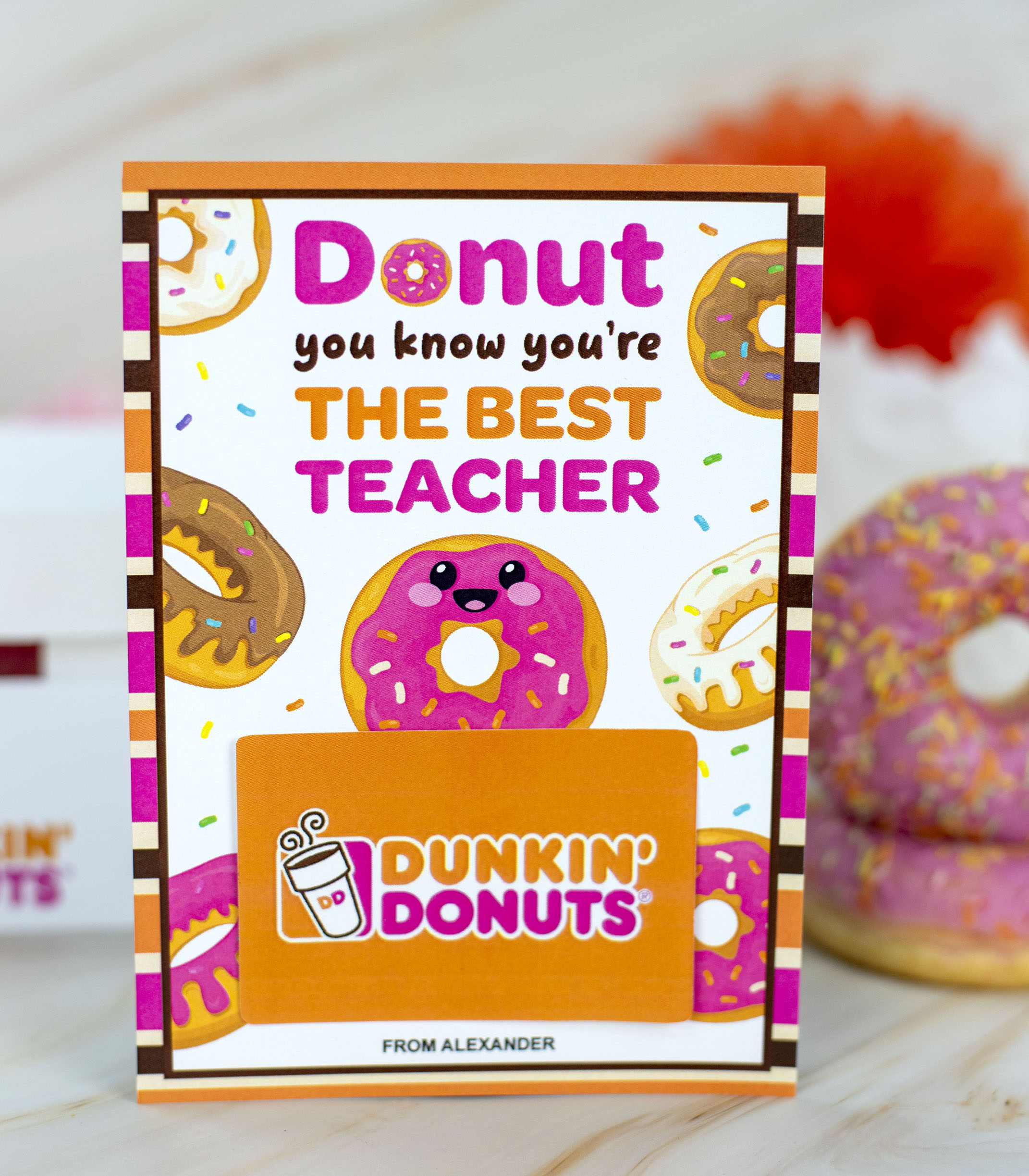 printable donut gift card holder printable donut gift card holder
